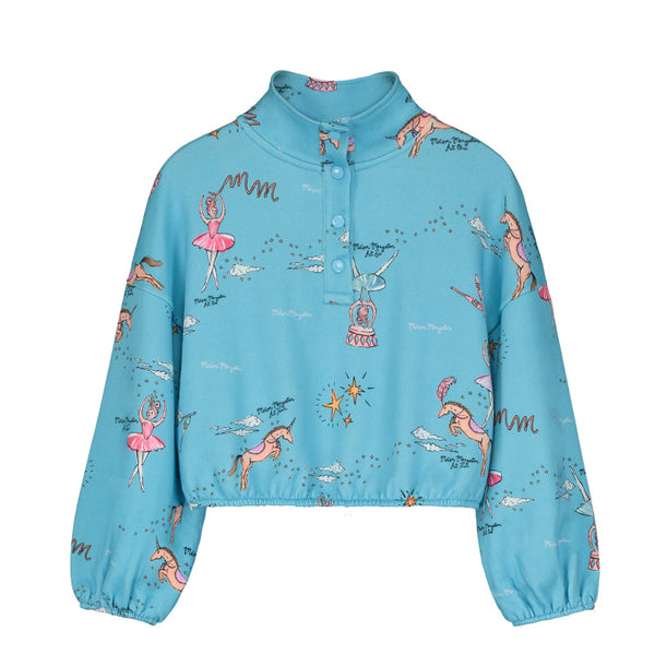 maison mangostan ballerina sweatshirt sky blue