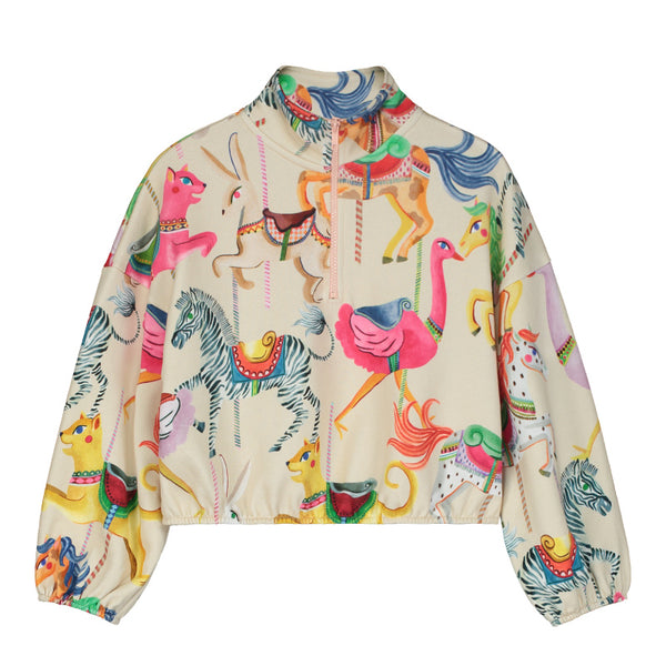 maison mangostan carnival sweatshirt blush