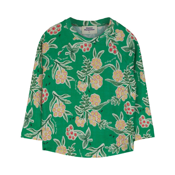 maison mangostan mimosa t-shirt green