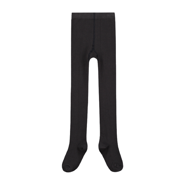 gray label ribbed tights nearly black