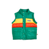 mini rodini zip sleeve puffer jacket green