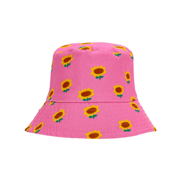 bobo choses sunflower all over reversible hat fuchsia