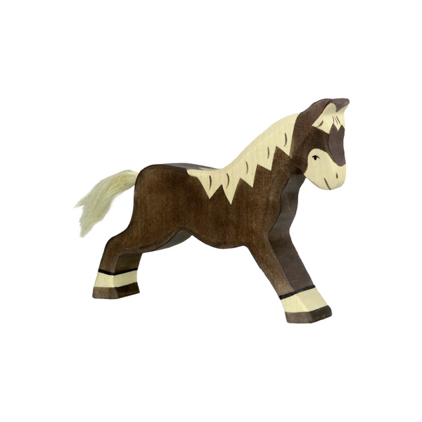 holztiger horse running dark brown