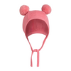 mini rodini fine knit baby hat pink