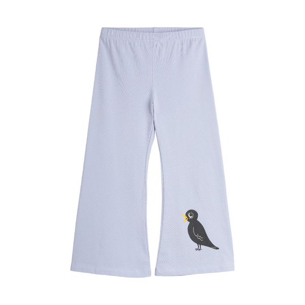 mini rodini birds sp flared trousers purple