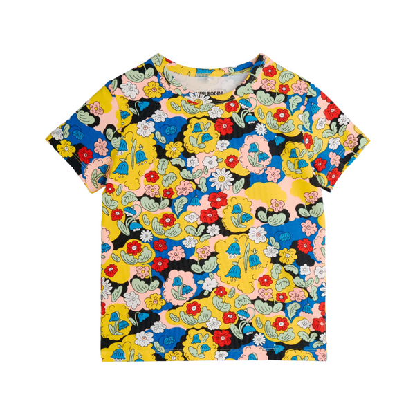 mini rodini flowers aop ss tee multi