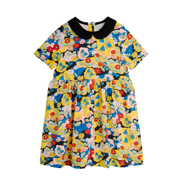 mini rodini flowers aop ss dress multi