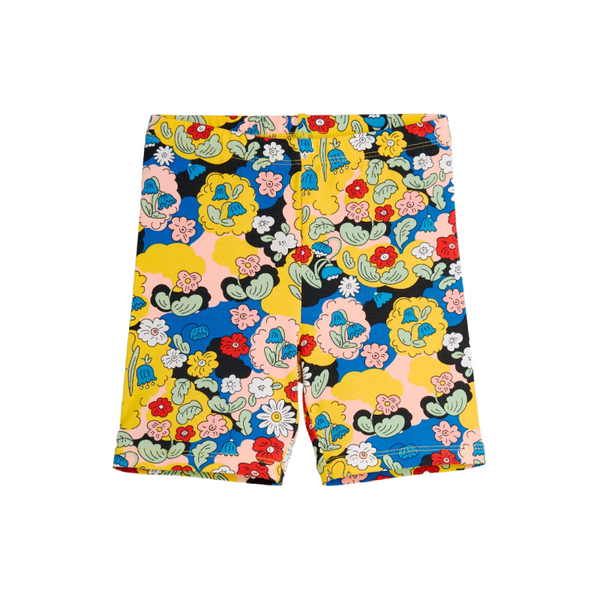 mini rodini flowers aop bike shorts multi