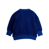 mini rodini bees emb terry baby sweatshirt blue
