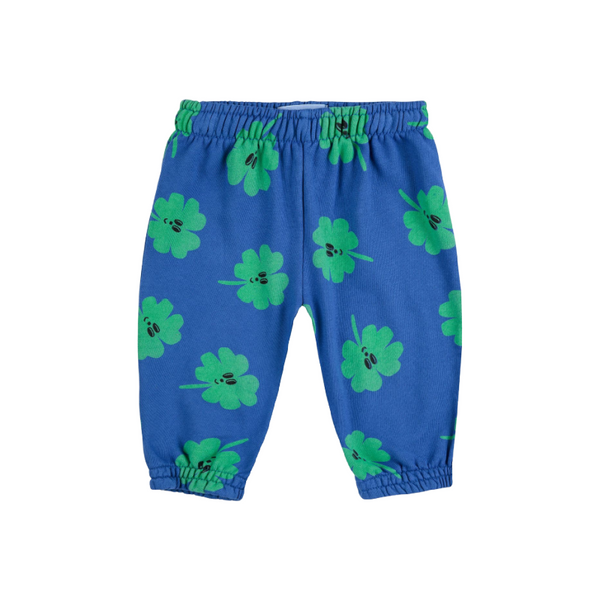 bobo choses lucky clover all over baby jogging pants blue
