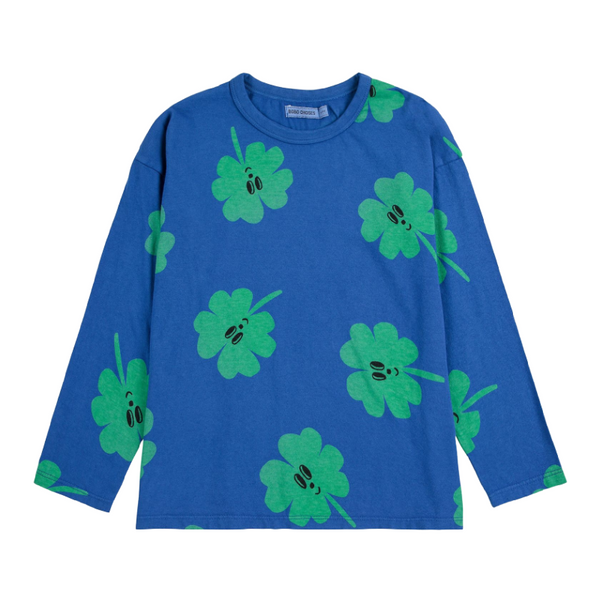 bobo choses lucky clover all over t-shirt blue