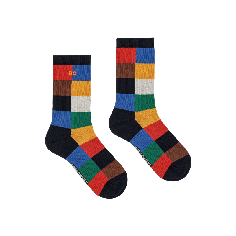 bobo choses tiles long socks multicolor