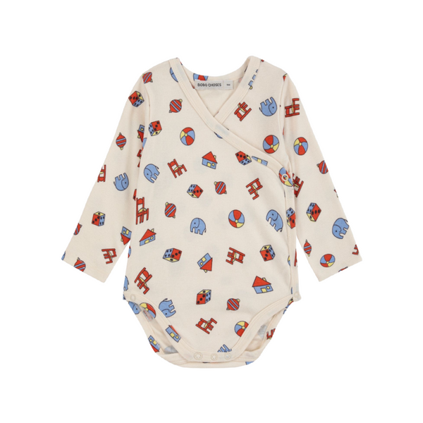 bobo choses toys all over baby body white