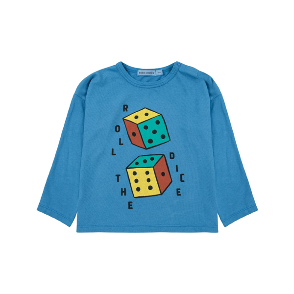 bobo choses roll the dice baby t-shirt blue