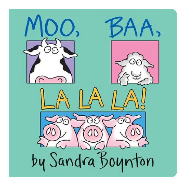 moo, baa, la la la lap edition board book
