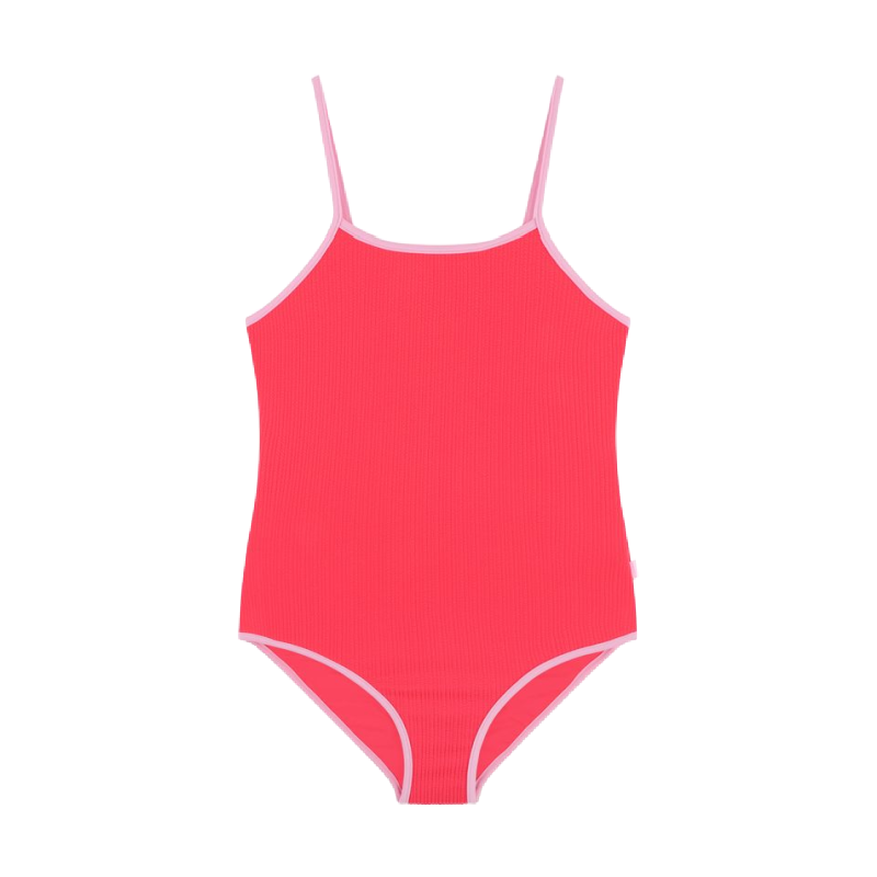 seafolly textured contrast swimsuit snapdragon