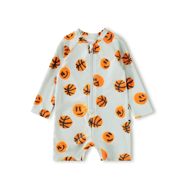 molo neka long sleeve baby swimsuit mini basket