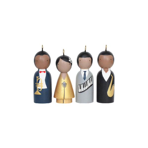 the jazz cats ornaments set