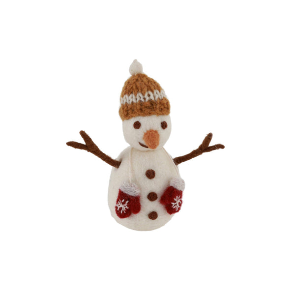 gry & sif snowman with mittens ornament