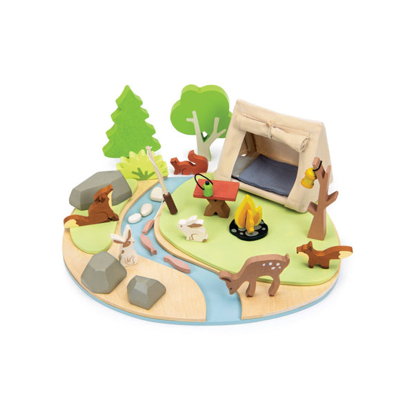 tender leaf toys wildlife camping playset