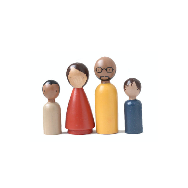 the organic family ii peg doll set