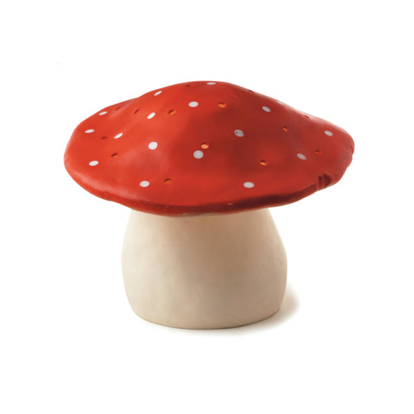 egmont large mushroom lamp red