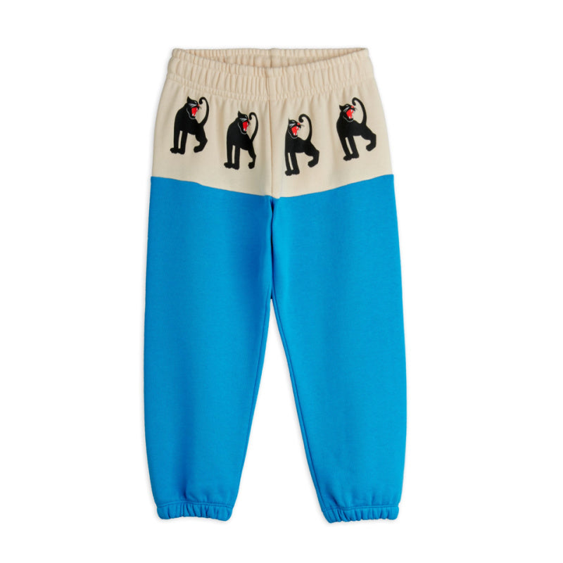 mini rodini panther panel sweatpants blue