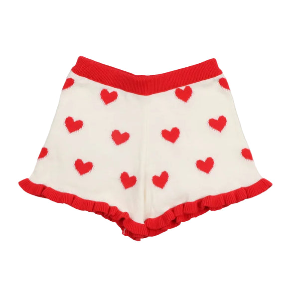 the new society maqui knit shorts hearts