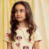 mini rodini doggies aop short sleeve t-shirt yellow