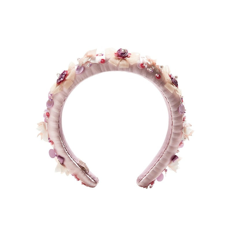 tutu du monde portrait flower headband pink cloud