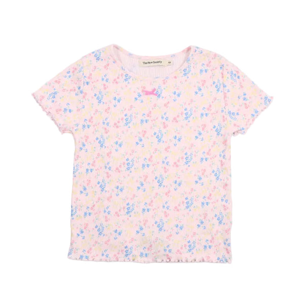 the new society tns ribbed tee sabina print