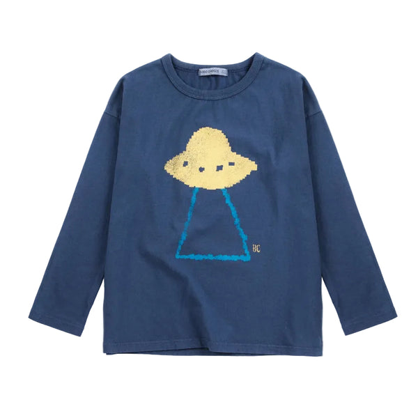 bobo choses pixel abduction t-shirt blue