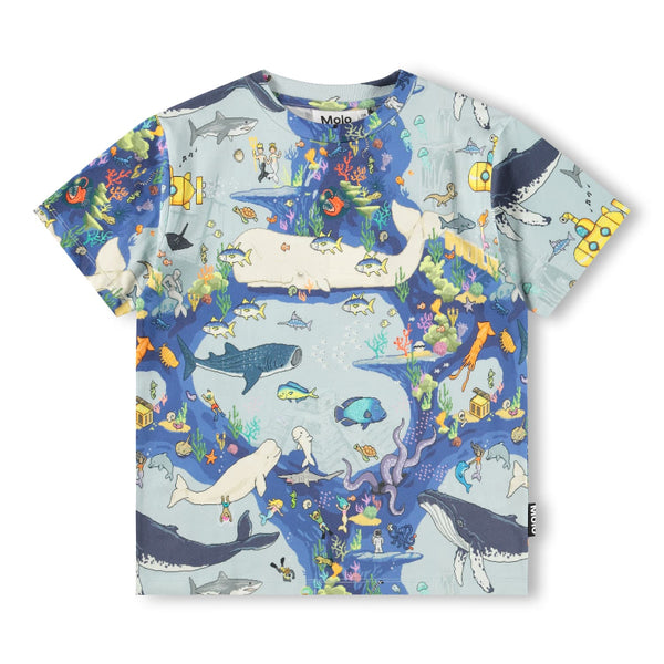 molo riley t-shirt pixel ocean