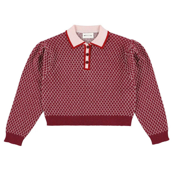 morley zug sweater burgundy
