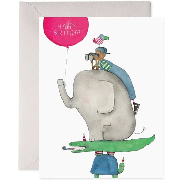 e. frances animal stack birthday card