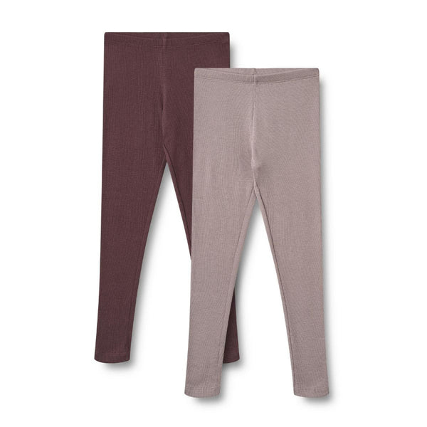 wheat maddy rib leggings set purple fudge