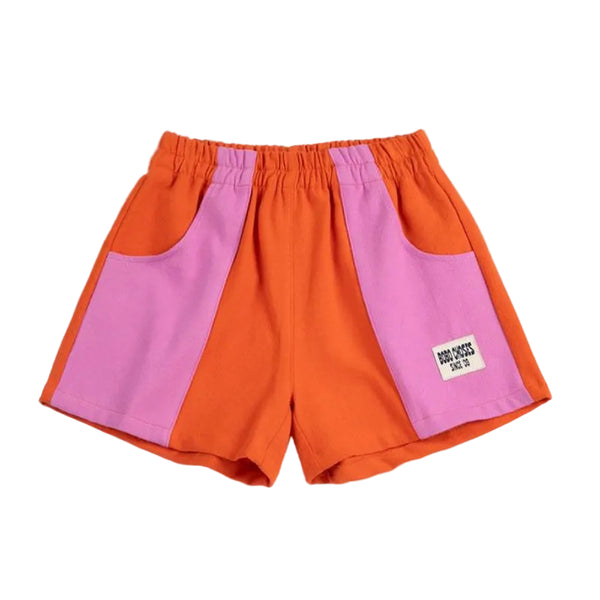 bobo choses color block shorts orange