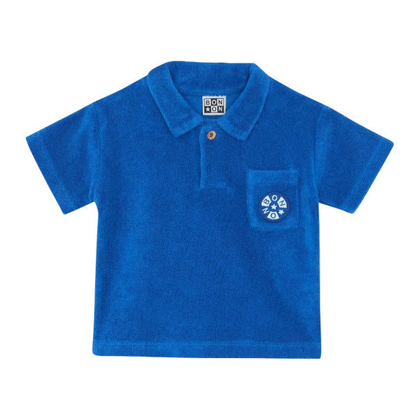 bonton nivio baby polo shirt summer blue
