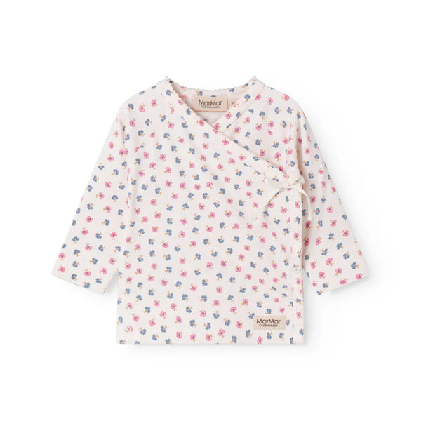 marmar copenhagen tuti wrap long sleeve baby top mini flower