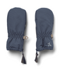 wheat baby mittens with zipper grey blue