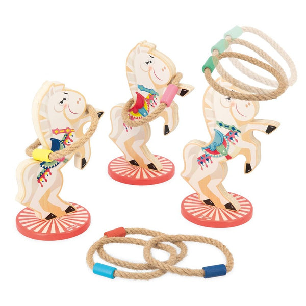 janod appelpop horse ring toss game
