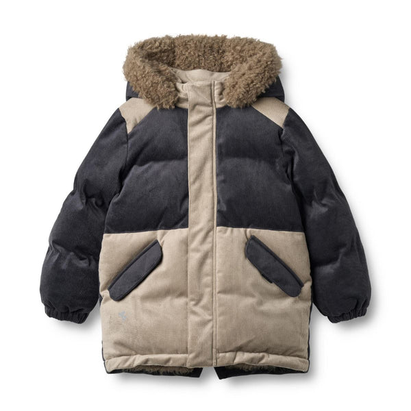 wheat jasper puffer parka navy