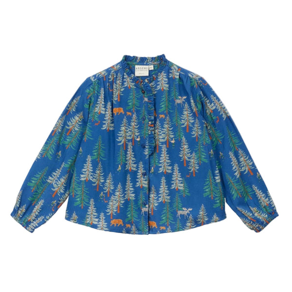 arsene & les pipelettes pine blouse blue