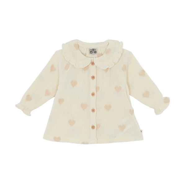 bonton figue baby blouse ecru