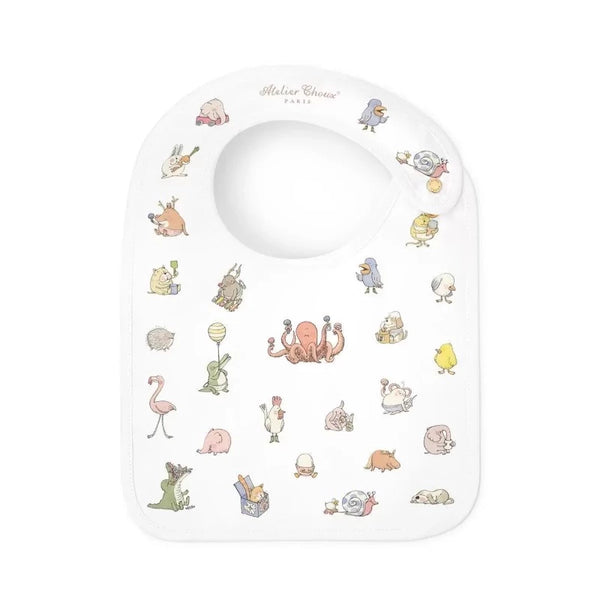 atelier choux satin bib bébé choux