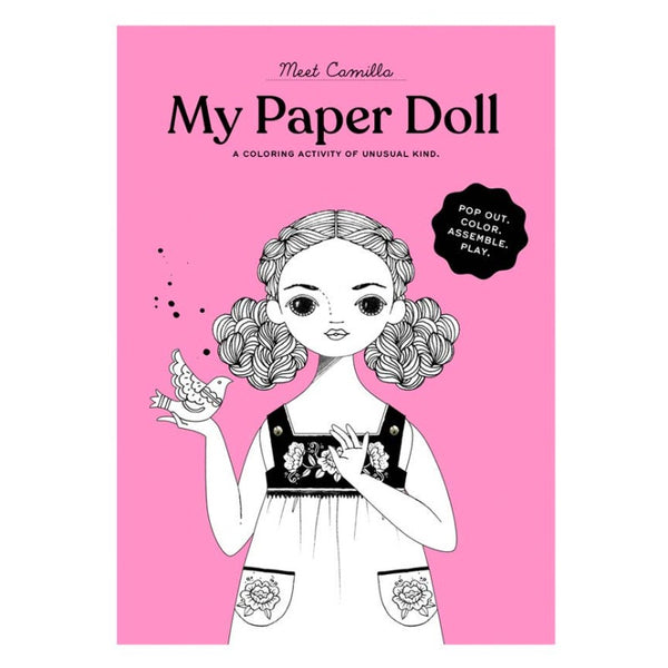 of unusual kind camilla coloring paper doll