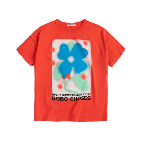 bobo choses summer story t-shirt red