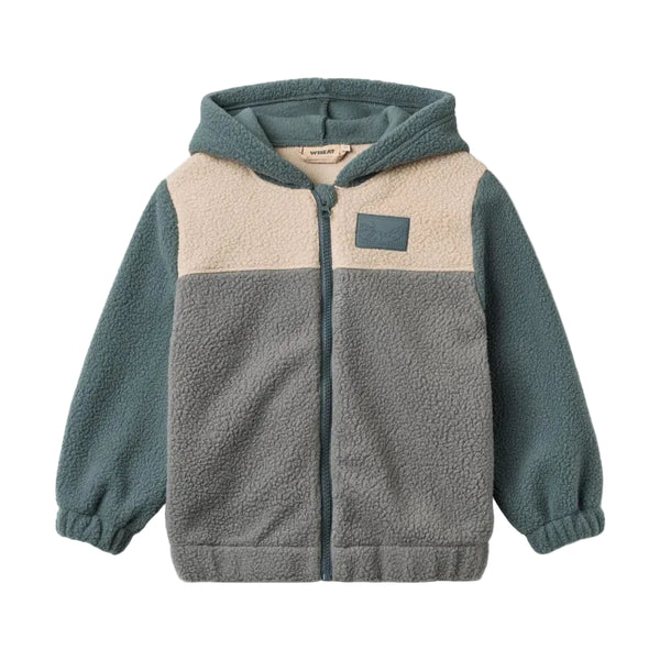 wheat jacquard adrian fleece jacket flint