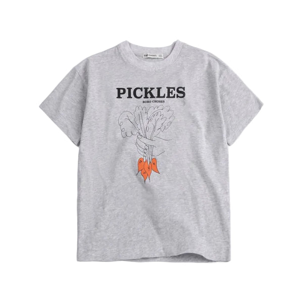 bobo choses bunch of vegetables t-shirt heather grey