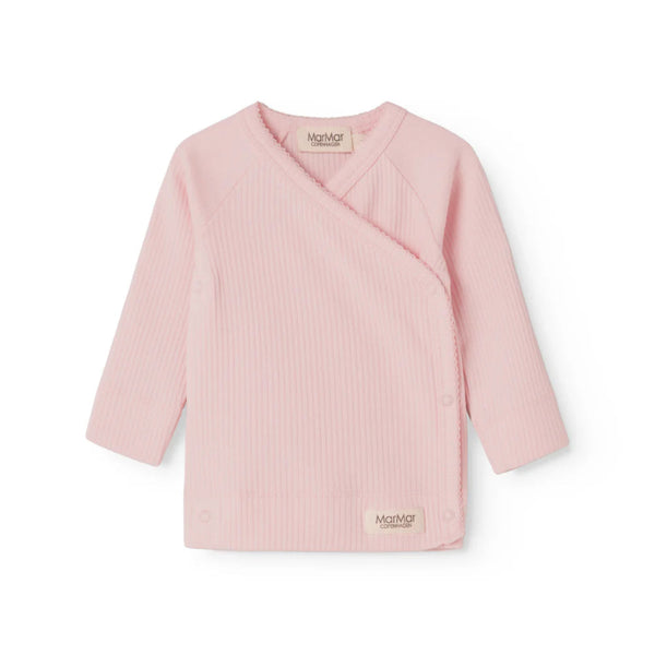 marmar copenhagen tuti wrap long sleeve baby top rose touch